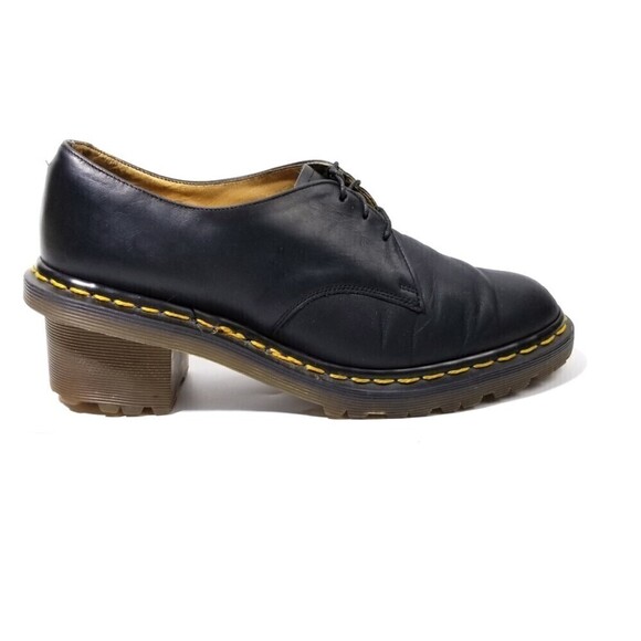 RARE Dr. Martens 1461 Witch Greasy Leather 3-Eye Heeled Oxford Shoes - Picture 1 of 11